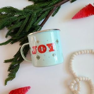 Metal Enamel Oversized "Joy" Mug- Hallmark Home